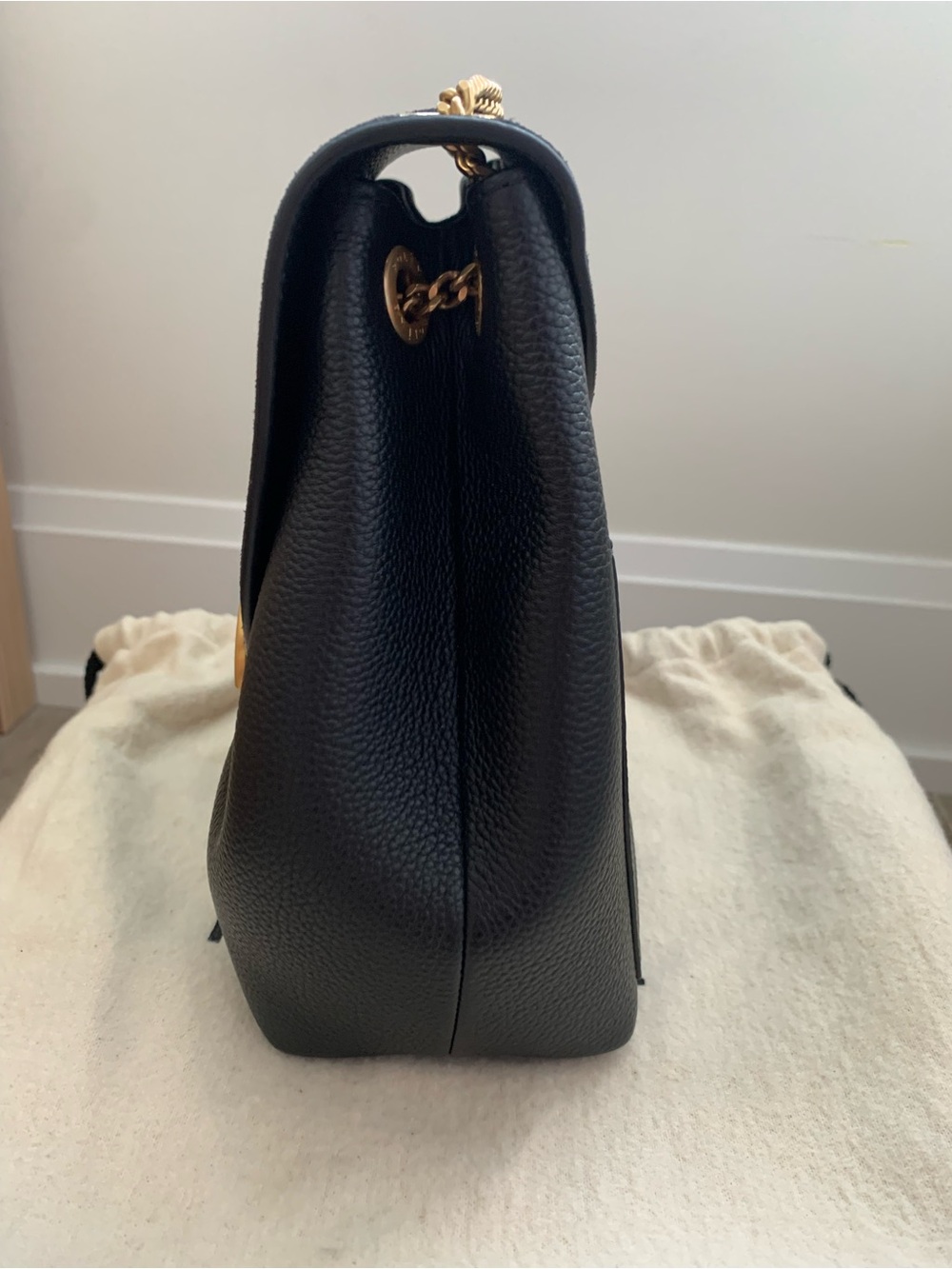 Polene Numero Un Mini Backpack-Black Leather & Suede - Picture 5 of 12